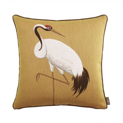 Coussin Garni GRUES BLANCHES