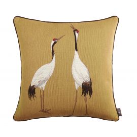 Coussin Garni DEUX GRUES BLANCHES