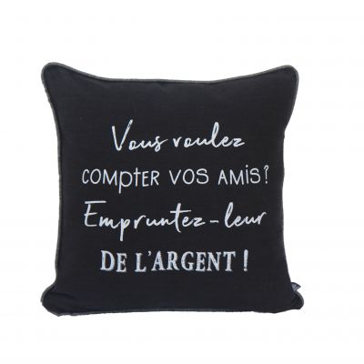 Coussin Garni MESSAGE COMPTER VOS AMIS